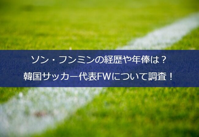 ソン フンミンの経歴や年俸は 韓国サッカー代表fwについて調査