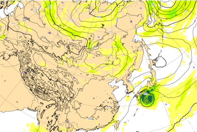 台風14号 チャンホンのヨーロッパ Ecmwf の進路予想や現在地 Windyも比較