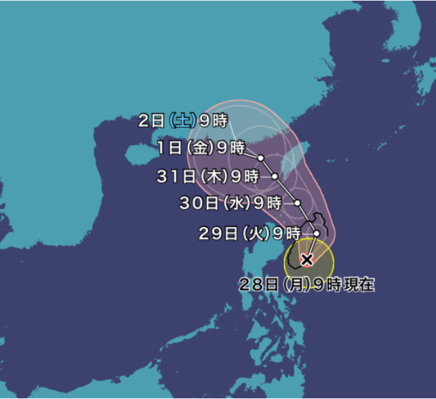 【台風9号・2023】サオラーの現在地と進路予想｜米軍・ヨーロッパ・気象庁の最新比較まとめ！