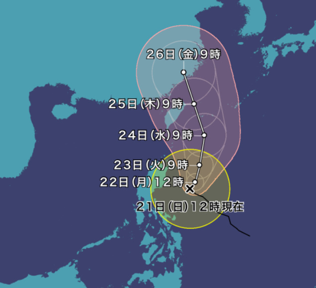 2024年台風３号ケーミー｜米軍・ヨーロッパ・気象庁の現在地や予想比較まとめ！