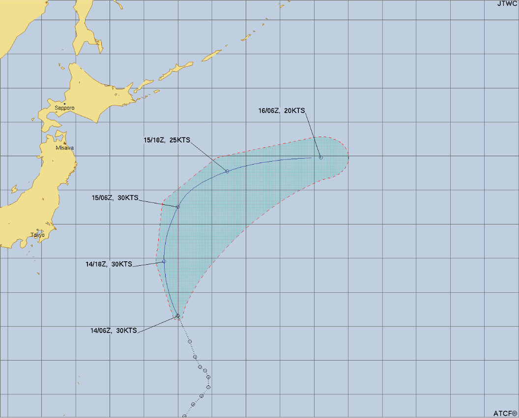 台風8号　本州への大きな影響はない予想

台風8号(ウーコン)は日本の東にあって、北北西に進んでいます。この後は北寄りに進み、日本の東に向かう可能性が高くなっています。顕著な発達は予想されておらず、15日(木)には再び熱帯低気圧の勢力になる予想です。日本の陸地への大きな影響はありません。