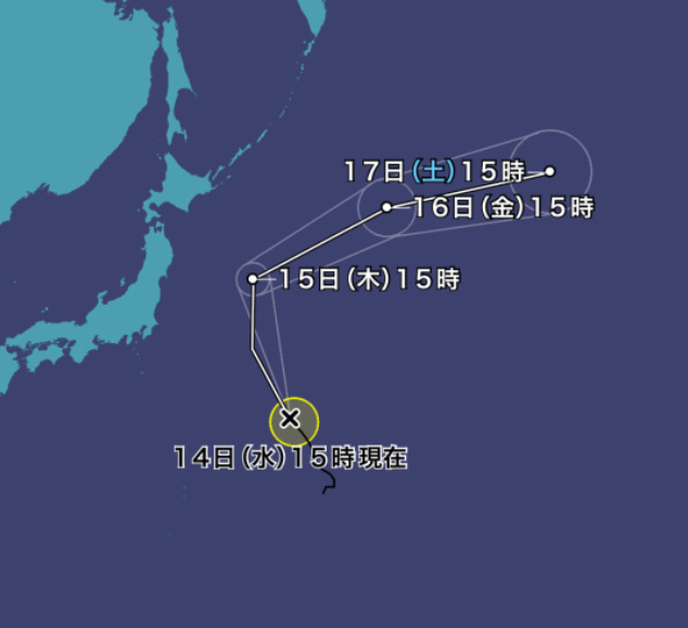 2024年台風8号ウーコン｜米軍やヨーロッパ・気象庁の現在地や予想比較まとめ！