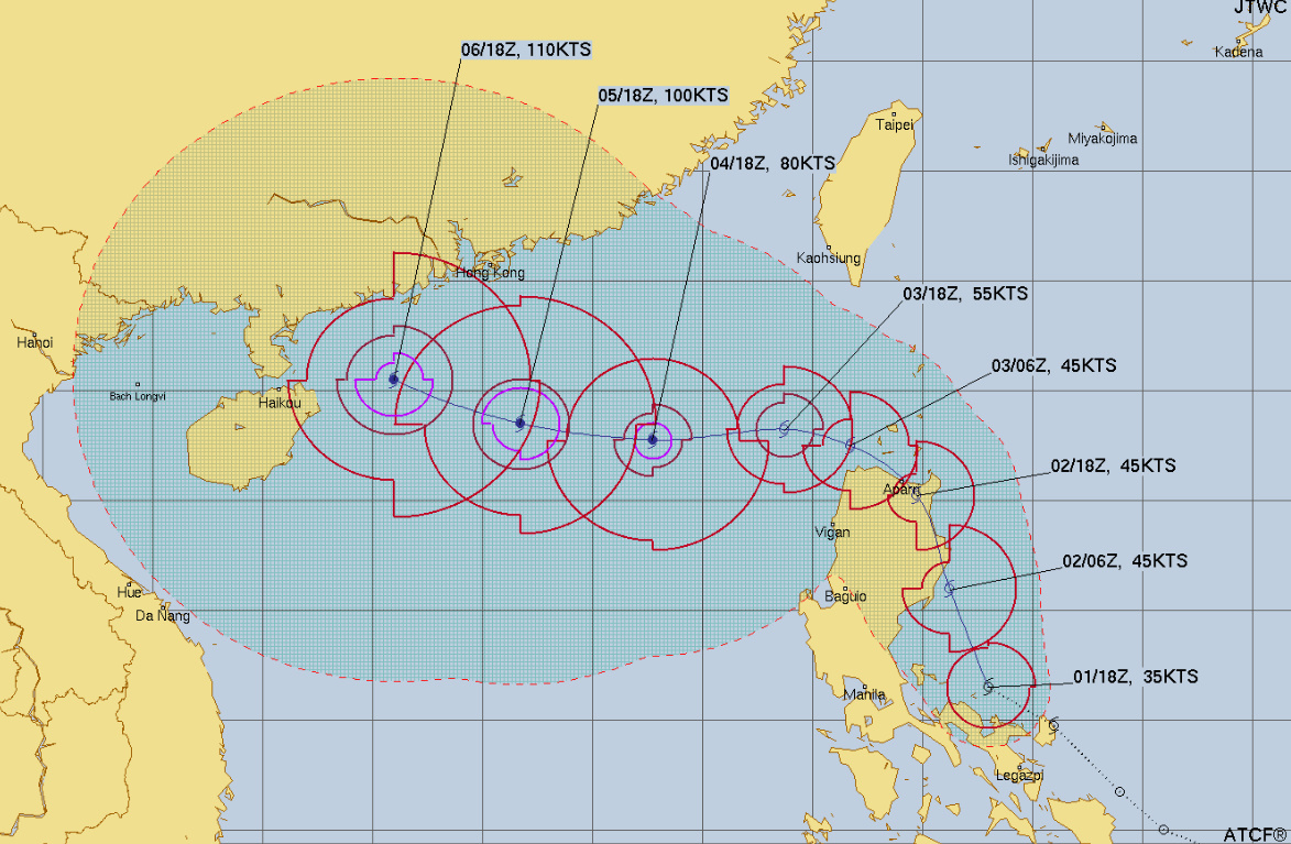 2024年台風11号ヤギ｜米軍やヨーロッパ・気象庁の現在地や予想比較まとめ！