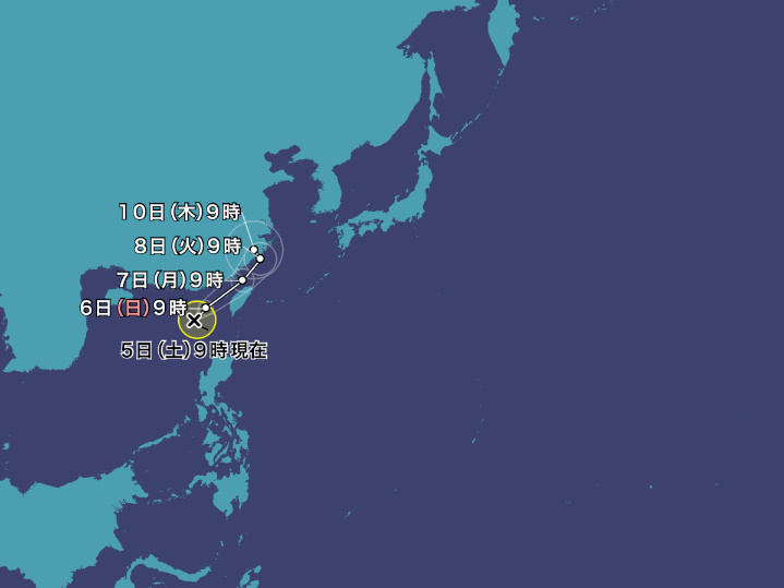 【台風4号・2025】ダナスの現在地と進路予想｜米軍・ヨーロッパ・気象庁の最新比較まとめ！
