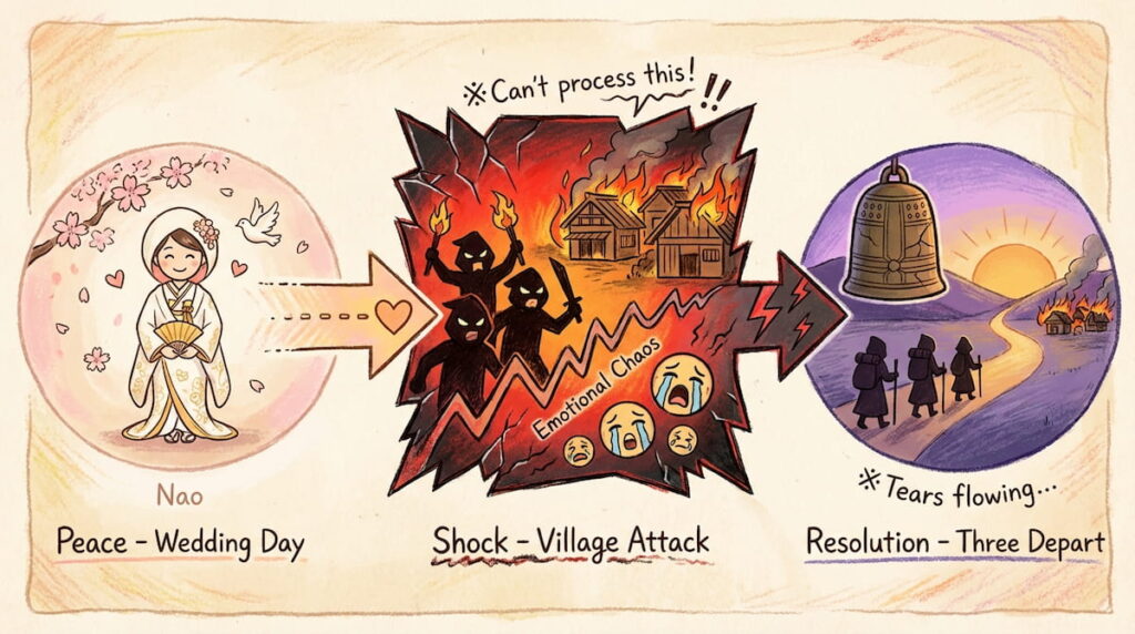 時系列と感情の整理図解