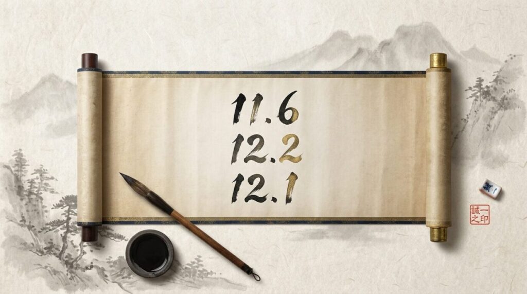 豊臣兄弟！第15話の視聴率11.6％を表現した和紙と墨書のイメージ画像。シリーズの推移を象徴する数字の構図