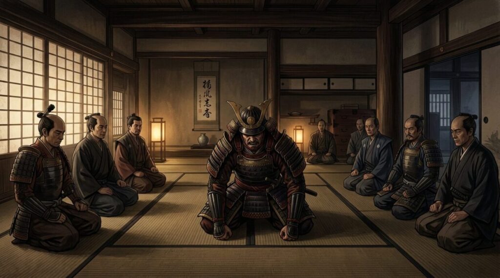 浅井長政の裏切りを知り激昂する織田信長のイメージイラスト